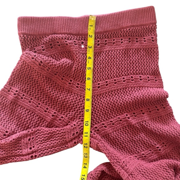 TULAROSA 100% cotton Hayden Crochet Pant in Blood Orange EUC - Picture 6 of 7